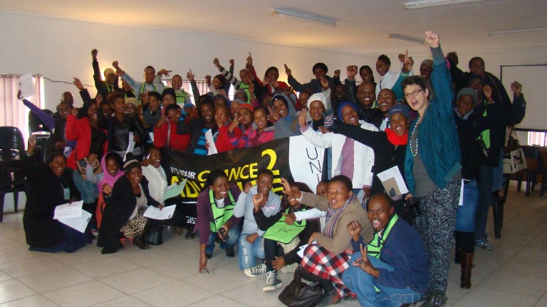 Facilitator Mrs Janet Prest with participants of Children’s Rights